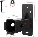 1.25 inch/2 inch Hitch Wall Mount Bike Rack Hitch Cargo Carrier for Plant Fiber