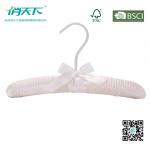 Betterall White Color Satin Hanger with Cute Bowknot