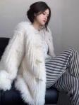 Luxury Faux Fur Static-free OEKO-TEX 100 Standard Quality 50/75D Spun yarn hand