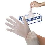 Powder Free 25.4 Cm Disposable Vinyl Protective Gloves