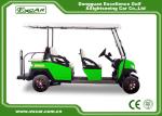 Green Powerful Electric Golf Carts For 6 Person Steel Framework