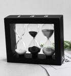 Big Sand Timer Hourglass Wooden Stool Pine Material For Souvenir And Festival