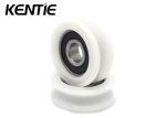 White High Hardness POM Ball Bearing Pulley For Door Guide Rail 6201RS 12x44x15