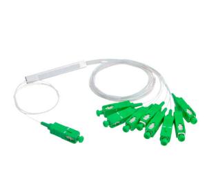 Wholesale 8 Channels Fiber Optic PLC Splitter Cable 1x8 Steel Tube Sc Apc Gpon Connector from china suppliers