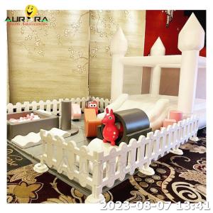 Wholesale Kids Outdoor Playground Equipment Soft Play Equipment With White Bouncer from china suppliers