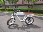 Vintage Moto Style Electric Bike 48V Battery 750W 1000W Motor 7 Speed 20" Tire