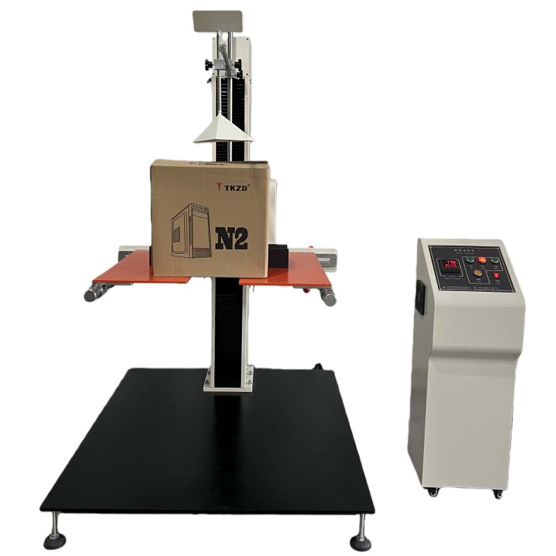 Free Fall Impact Damage Testing Equipment Dual Arm Free Fall Drop Tester for Cartons and Packaging Boxes