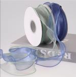 10yard Roll Silk Organza Lace Flower Fishtail Ribbon 40mm Width For Gift