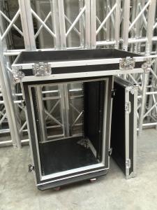 Wholesale 12U Rack Flight Case / 9mm Thickness Plywood Black Amp Flight Case from china suppliers