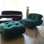 Modern Nordic Luxury Velvet Fabric Living Accent Sofa Chair Cashmere Fabric