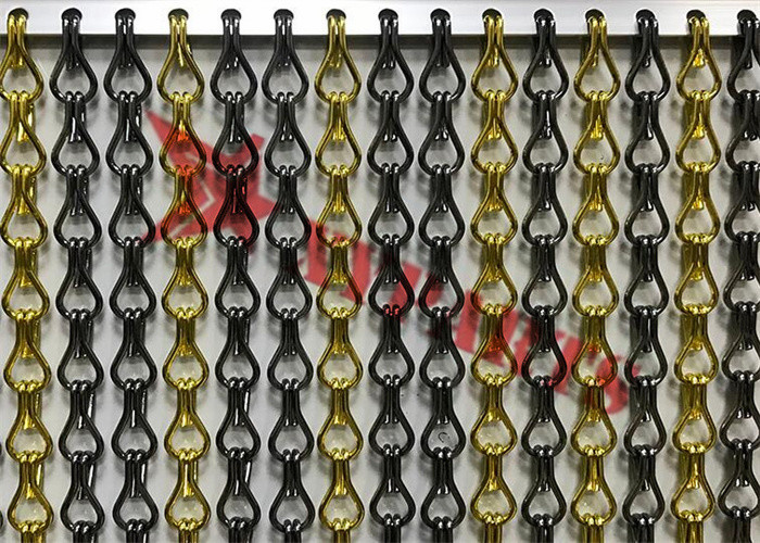 Various Color Aluminum Chain Fly Screen For Hotel Divider