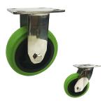 150x50mm Soft Wheel Heavy Duty Swivel Type Double Lock 304SS TPR Stainless Steel