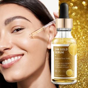 Wholesale Argan Anti Aging 24k Gold Skin Brightening Serum For Face 30ml from china suppliers