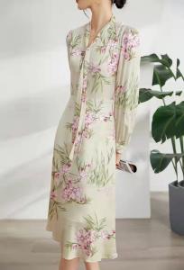 Wholesale 100% Silk 19MM Willows shed tear Women Fashion Dress from china suppliers