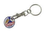 High Quality Supper Market Iron / Brass / Copper Trolley Coin with Key Chain