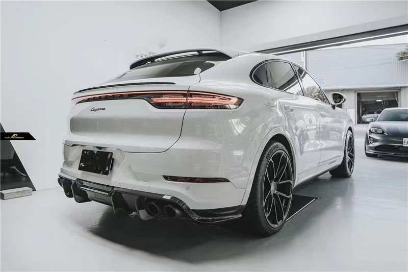 For Porsche Cayenne Coupe Carbon Fiber Body Kit Cayenne Coupe Upgraded FD-style Carbon Fiber Front Lip Diffuser Body Kit