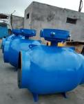 Full Welding Ball Valve with Gear Worm Actuator Stainless Steel Material