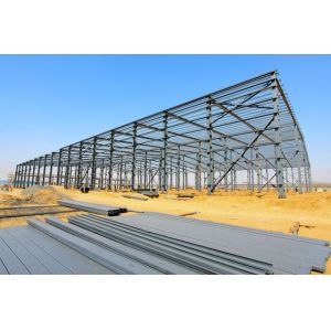 Environment Friendly Prefabricated Steel Frame For School , Bus Station