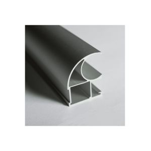 China Vertical C Shaped Aluminum Extruded Profiles For Wardrobe Closet on sale