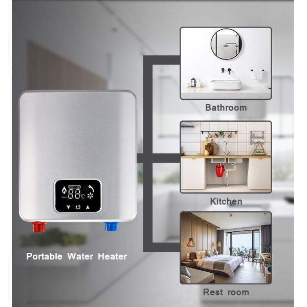 Wall Mounted Tankless Water Heater Custom Kitchen Electric Water Geyser