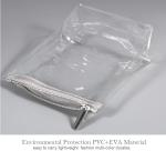 Fold Up Cosmetic Bag EVA Pouch OEM Promotional Heat Seal Sewing Zipper