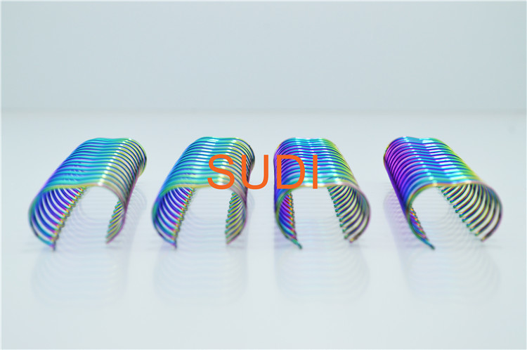 A4 Notebook 5/8 Inch Wire Coil Binding Electroplating Glossy Nylon Coated