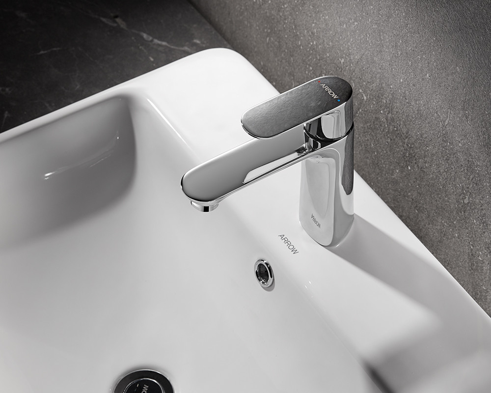 Basin Faucets Washroom Counter Mounted Brass Tap Single Lever Washroom Basin Faucets Mixer