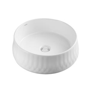 Wholesale White Glazed Bathroom Countertop Basin 456x456x146mm Without overflow from china suppliers