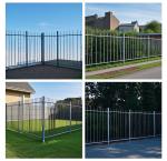 Security Galvanized Steel Fence Panels Wall Fence Corrosion Resistance Custom