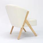 Living Room Design W58*D68*H78CM Nordic Lounge Leisure Wood Sofa Chair for OEM