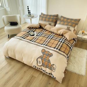 Wholesale Luxury Lattice Bear Fashion Design Duvet Cover Bed Sheets Set for Children and Adults from china suppliers