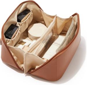 Wholesale Large Capacity Cosmetic Bags for Women,Waterproof Portable Pouch Open Flat Toiletry Bag Make up Bags from china suppliers