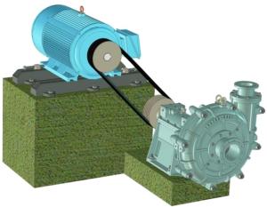 Wholesale Corrosion Proof Centrifugal Slurry Pump , 110kw Electric Slurry Pump 250ZBD-530 from china suppliers