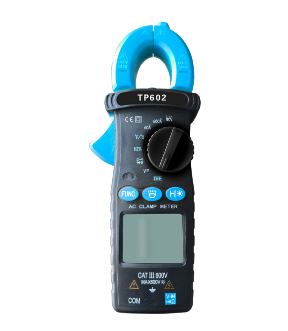 Digital Clamp Multimeter AC DC Voltage 600V 600A Diode NCV Ohm Test 6000 Counts