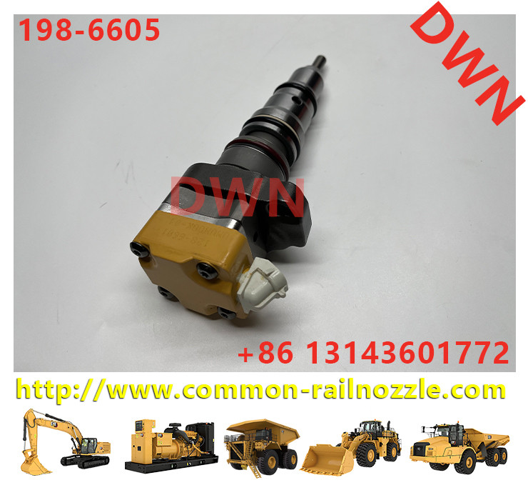C-A-Terpiller Common Rail Fuel Injector 198-6605 1986605 178-6432 188-1320 Excavator For 3126B/3126E Engine