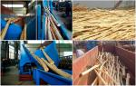 380V 3000KG Wood Peeling Machine Peeling Rate 95%