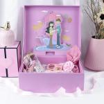 Luxury Innovative Biodegradable Packaging Colorful Flap Gift Box 20x18x8cm