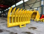 Heavy Duty Excavator Grapple Rake , Root Bucket For Excavator CAT320