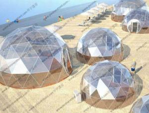 Wholesale Beach Transparent Geodesic Dome Tent Oem Waterproof With Floor Sytem from china suppliers