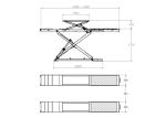 In Grounded Full Rise Alignment Scissor Car Lift 2.2kw Motor