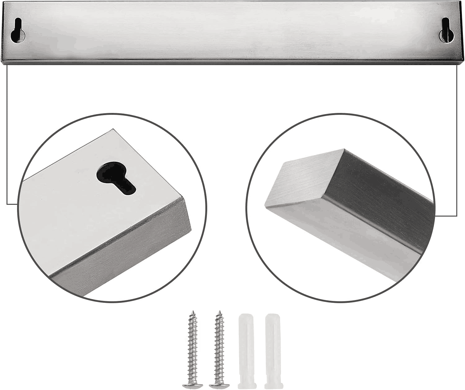 OEM ODM Accepted Stainless Steel Magnetic Knife Holder with 304 Corrosion Resistance