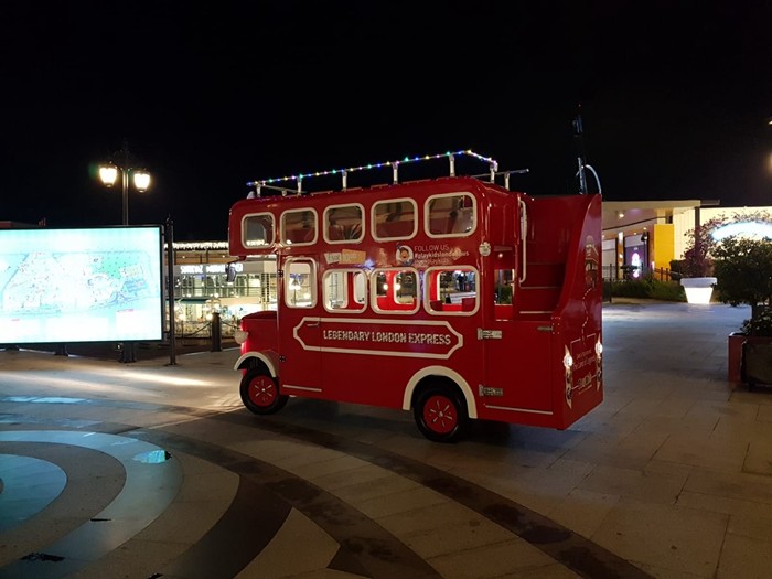 Battery Model Mini Express Trackless Train With Led And Music Function