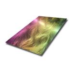AISI 304 Steel Sheet PVD Rainbow Color polished stainless steel texture 3d