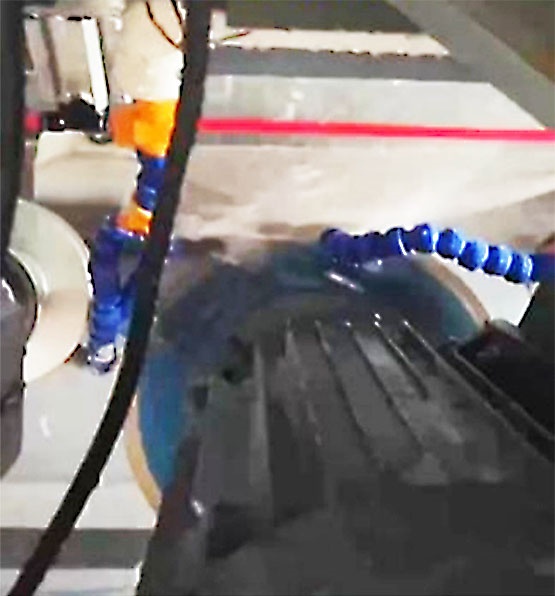 Customizable 45 Degree Stone CNC Chamfering Machine 30mm Saw Cutting Thickness New ZEUS Brand 3200mm Max Cutting Length