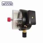 NO+NO Black Steel Case 1.6MPa 100mm 380V Electric Contact Manometer AC Pressure