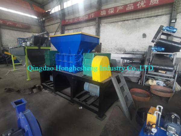 High Capacity Double Shaft Shredder Long Life Plastic Bottle Metal Shredder