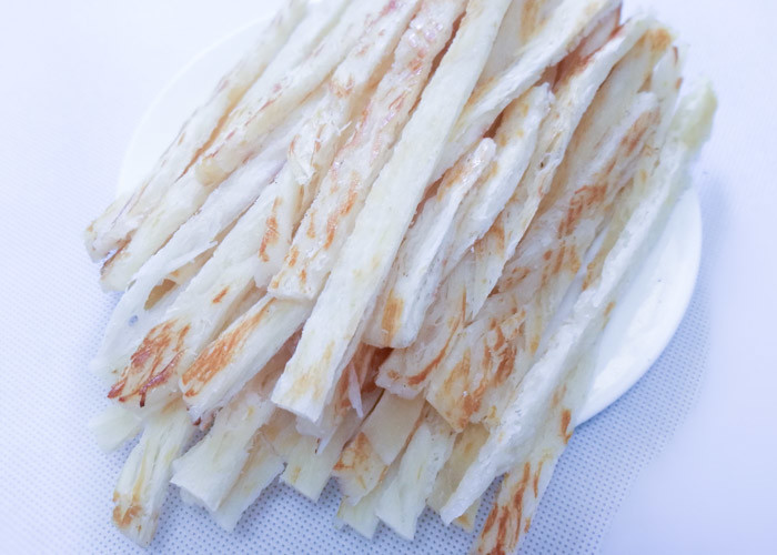 Salty Dried Shredded Squid Strip Thailand , Grill Roasted Slip Squid