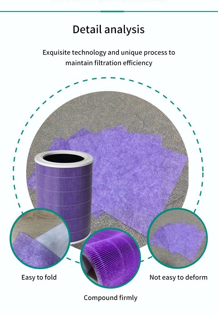 H13 H14 HEPA Air Filter Fabric Hepa Filter Material By The Yard