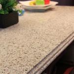Kitchen Leathered White Starlight Quartz Countertops Artificial