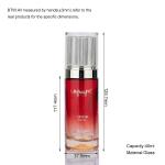 40ml Luxury Red Gold Gradient Glass Lotion Frosted Cosmetic Bottles With Pump